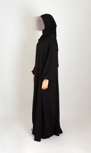 A-Line Abaya Jazz + XXL Jazz Hijaab / Black