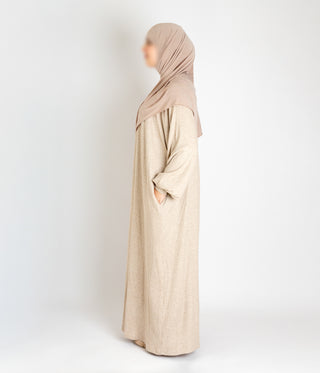 Polosy VISCOSE Corduroy - Sandy Taupe