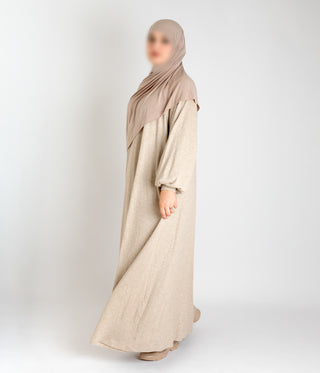 Polosy VISCOSE Corduroy - Sandy Taupe