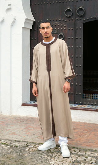 Al-Amir Royale Kandora - Desert Taupe / Brown