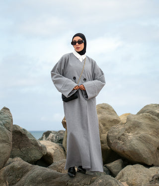 IYSI mantel HEBA grey - Modest Couture