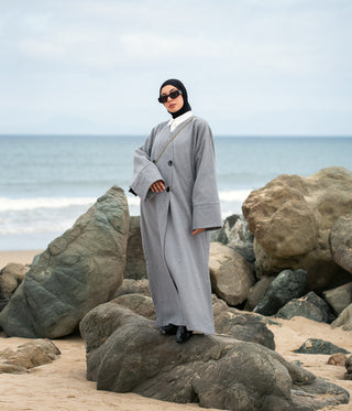 IYSI mantel HEBA grey - Modest Couture