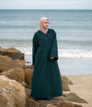 IYSI mantel HEBA azure - Modest Couture