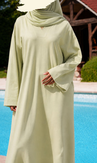 Casual Cotton Abaya Ma'on