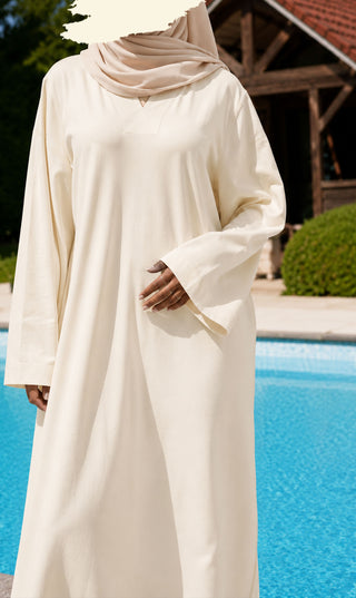 Casual Cotton Abaya Ma'on