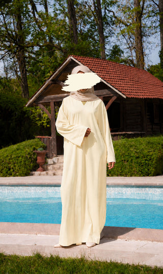Casual Cotton Abaya Ma'on