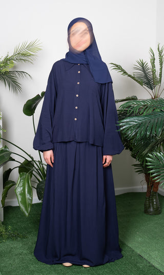 Co- ord set Rayon - Navy