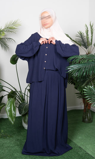 Co- ord set Rayon - Navy