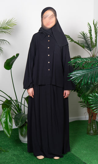 Co- ord set Rayon - Black