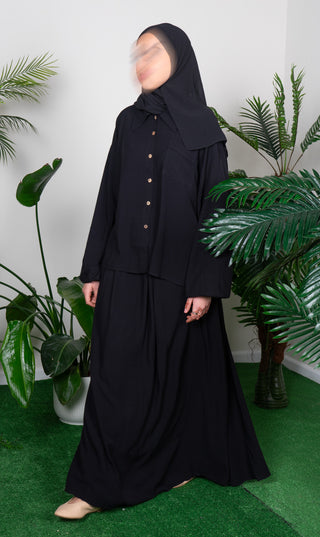 Co- ord set Rayon - Black