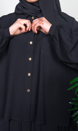 Co- ord set Rayon - Black