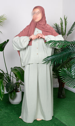 Co- ord set Rayon - Pistache