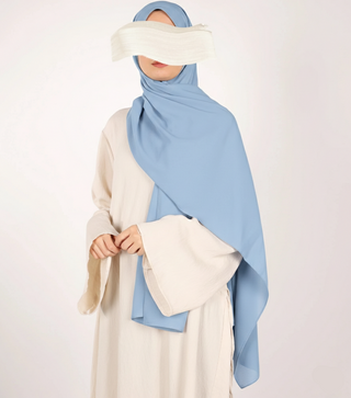 Scarf Soft Opaque Stretch - Sky