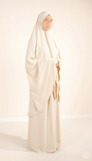 Knie-Khimar mit Rock-Set JAZZ - Elfenbein