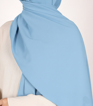 Scarf Soft Opaque Stretch - Sky
