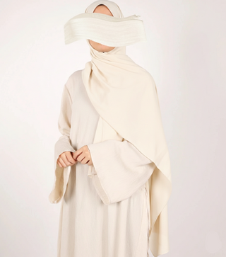 Soft Opaque Stretch Scarf - Ivory