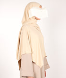 Instant Khimar Hijab - Beige