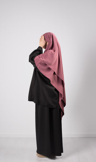 Double Diamond KHIMAR MEDINI Silk - Mauve