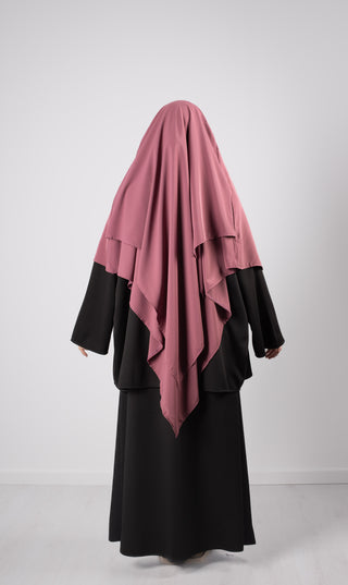 Double Diamond KHIMAR MEDINI Silk - Mauve