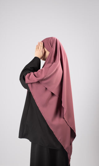 Double Diamond KHIMAR MEDINI Silk - Mauve
