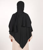 Instant Khimar Hijab - Zwart