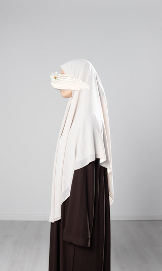 Hijaab 150cm Ovaal - Cream
