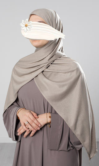 Scarf Tencel Cotton - Gray Cream