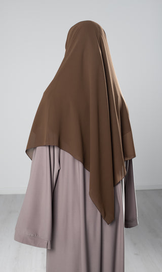 Hijaab 150cm Oval - Schokolade