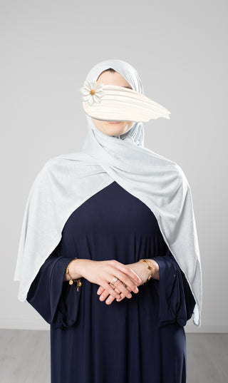 Scarf Tencel Cotton - Ice Blue