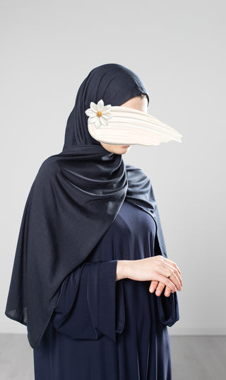 Sjaal Tencel Cotton - Navy