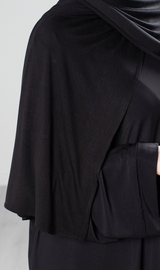 Premium Modal Cotton Scarf - Black