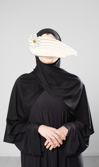 Schal aus Tencel-Baumwolle – Schwarz