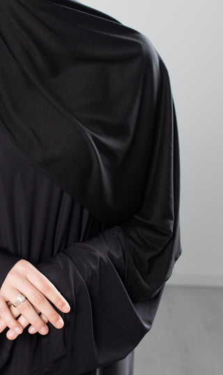 Schal aus Tencel-Baumwolle – Schwarz