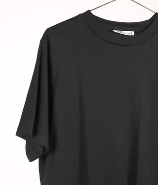 Long Cotton T-shirt - Black