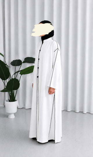 Linnen Open Kimono Abaya Set Daraa
