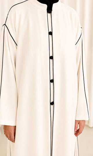 Linnen Open Kimono Abaya Set Daraa