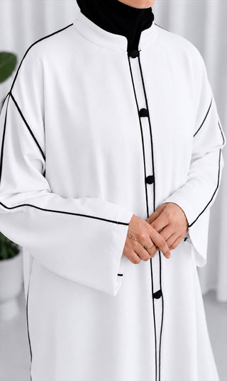 Linnen Open Kimono Abaya Set Daraa