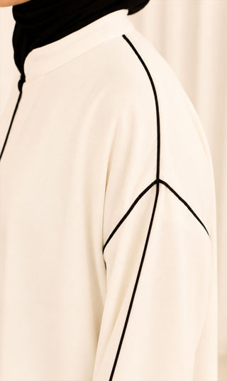 Linnen Open Kimono Abaya Set Daraa