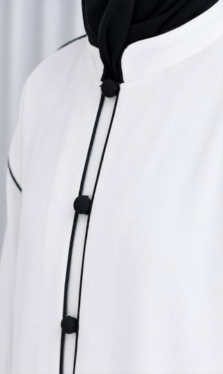 Linnen Open Kimono Abaya Set Daraa