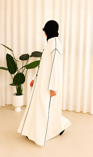 Linnen Open Kimono Abaya Set Daraa