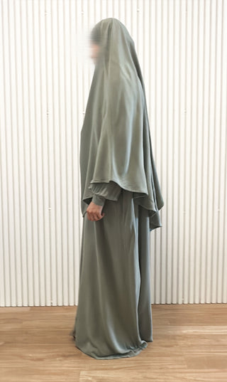 عباية نيلا طبيعية - رمادي نيمبوس