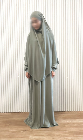 عباية نيلا طبيعية - رمادي نيمبوس