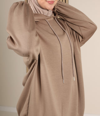 Twinset Hoodie Hind - Taupe