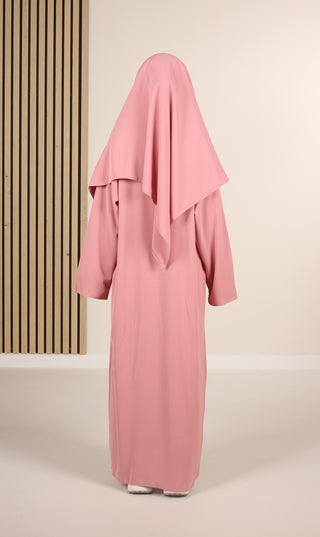 Khimar met Abaya Girls - Soft Pink