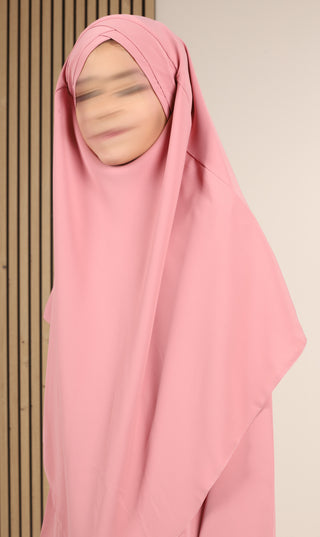 Khimar met Abaya Girls - Soft Pink