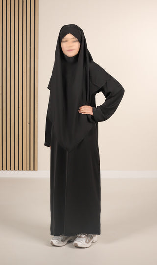 Khimar met Abaya Girls - Black