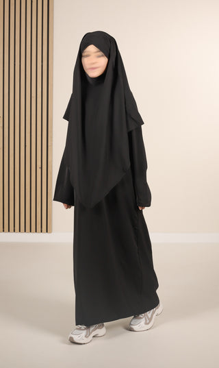 Khimar met Abaya Girls - Black