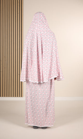 Gebedskleding Cotton Khimar - Dark Pink I