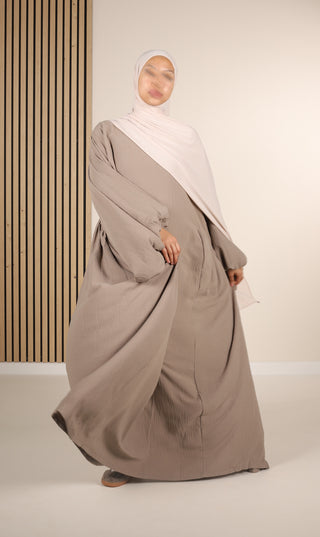Yasmine Balloon Sleeve - Taupe