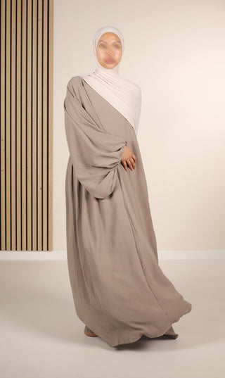 Yasmine Balloon Sleeve - Taupe